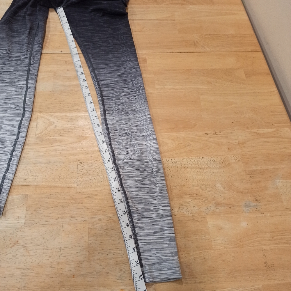 Lululemon Leggings Womens 4 Black Gray Wunder Under Ombre Melange 32" Hi Rise - Picture 13 of 15